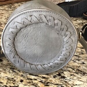Round gray bag